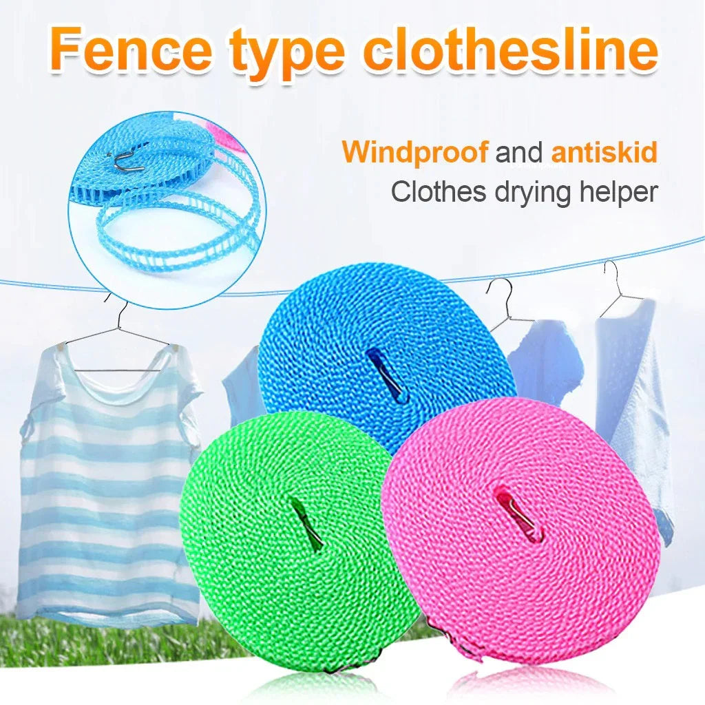 Cloth Hanging Rope Clothesline 5 Meters (Random Colour) - MedAir Traders