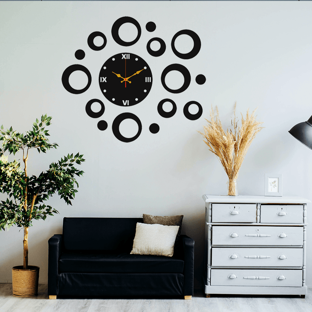 3D Wooden Bubble Wall Clock - MedAir Traders
