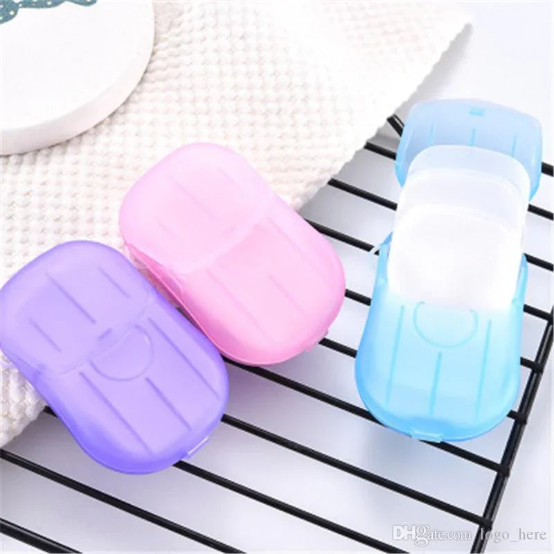 Portable Outdoor Travel Soap Paper Washing Hand Bath Clean Scented Slice Sheets Disposable Boxes Soap Mini Paper Soap - Each - MedAir Traders
