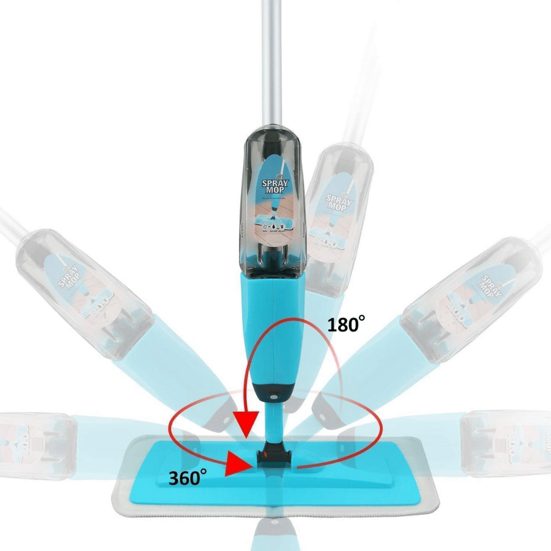 Spray Mop Buy 360° with Refillable Bottle & Pads - Order Now