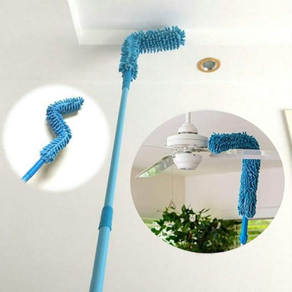 Micro Fiber Fan Duster Flexible Duster With Telescopic Stainless Steel Handle for Fan Cleaning Specially (random color) - MedAir Traders
