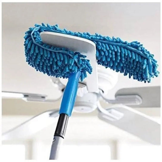 Flexible Micro Fiber Duster With Telescopic Stainless Steel Handle for Fan Cleaning Specially(with metal rod). - MedAir Traders