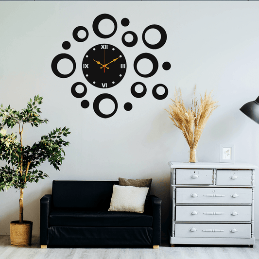 3D Wooden Bubble Wall Clock - MedAir Traders