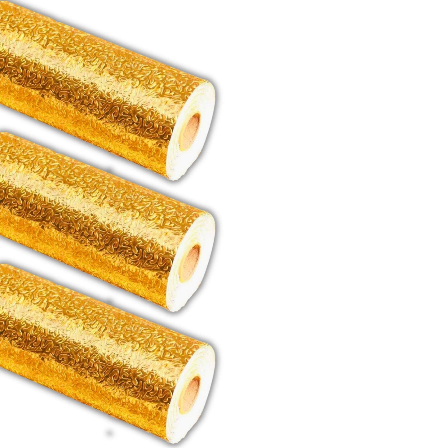 Pack of 2 Golden Aluminum Foil Self-Adhesive Wallpaper - MedAir Traders