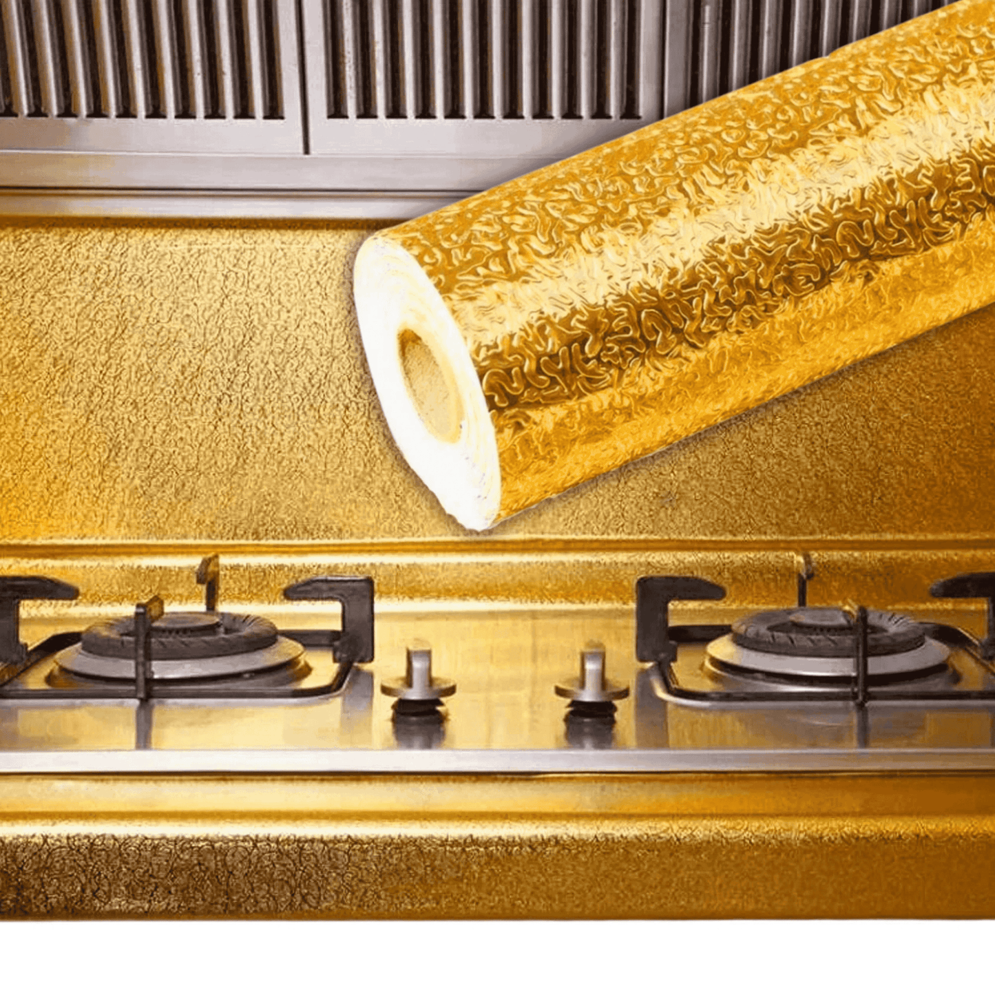 Pack of 2 Golden Aluminum Foil Self-Adhesive Wallpaper - MedAir Traders
