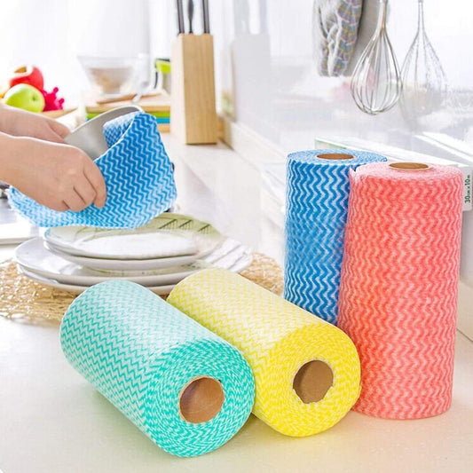 50 Sheet Roll Tissue Paper Cleaning Wipes (Random Color) - MedAir Traders