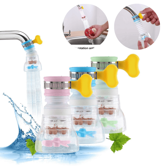 Pack of 2 fan faucet Kitchen sink water saver 360-degree rotating - MedAir Traders
