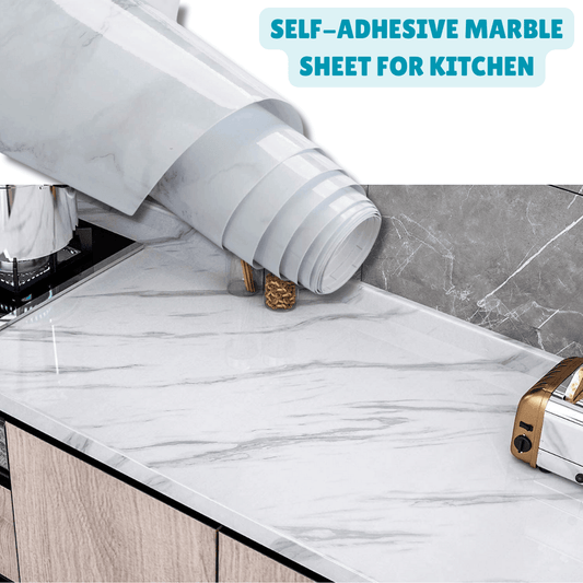 Pack Of 2 Self-Adhesive Marble Sheet for Kitchen & Home - 60x200cm - MedAir Traders