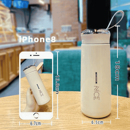 Water Bottle 400ml Double Wall Glass With Box Packing Hot & Cold