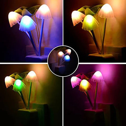 Mushroom LED Night Light For Home ( random color ) - MedAir Traders