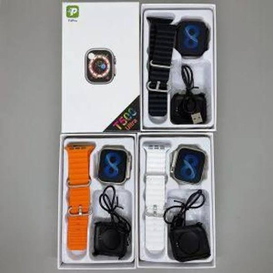 T500 Ultra Smart Watch Sleek and stylish design with a large touchscreen display (random color) - MedAir Traders