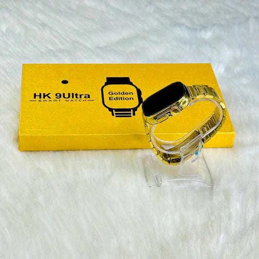 Hk9 Ultra - Golden Edition - Big 2.2 Infinite Display Smart Watch - MedAir Traders