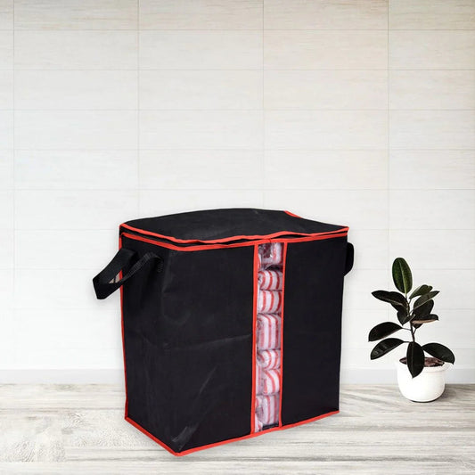 Storage Bag Closet Organizer Cloth Storage Boxes for Wardrobe (Black) - MedAir Traders
